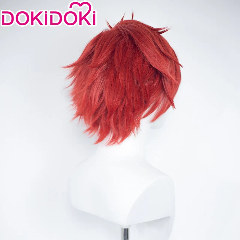 【Ready For Ship】DokiDoki Anime SK8 the Infinity Cosplay Reki Kyan Wig Short Red Wig - Image 2
