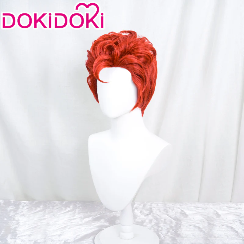 【Ready For Ship】DokiDoki Anime Slam Dunk Cosplay Sakuragi Hanamichi Cosplay Wig Short Curly Red - Image 2