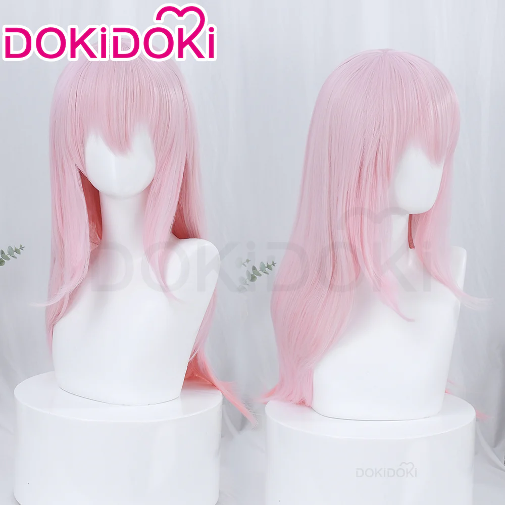 DokiDoki Anime Super Sonico Cosplay Wig Long Straight Pink Hair