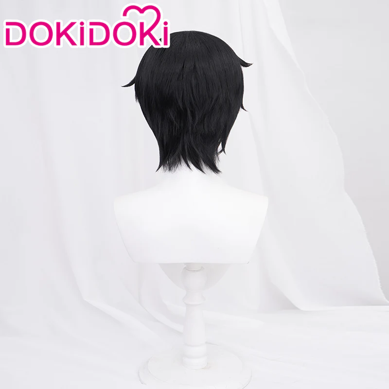【Ready For Ship】DokiDoki Anime Sword Art Online Cosplay Kirigaya Kazuto Wig Short Straight Black Wig - Image 3
