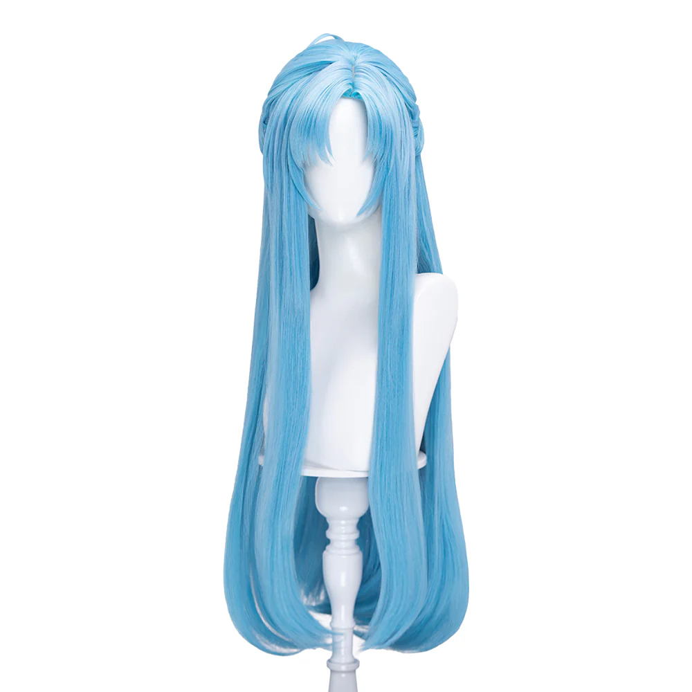 【Ready For Ship】DokiDoki Anime Sword Art Online Cosplay Yuuki Asuna Wig Long Straight Gold Brown Blue SAO - Image 10