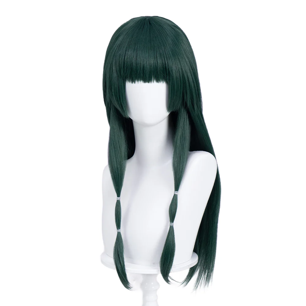【Partially Ready For Ship】DokiDoki Anime The Apothecary Diaries Cosplay Mao Mao Wig / Bow Clip / Ear Clip Long Straight Green Hair Maomao - Image 10