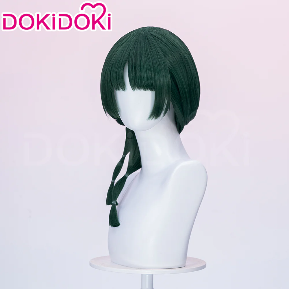 【Partially Ready For Ship】DokiDoki Anime The Apothecary Diaries Cosplay Mao Mao Wig / Bow Clip / Ear Clip Long Straight Green Hair Maomao - Image 13