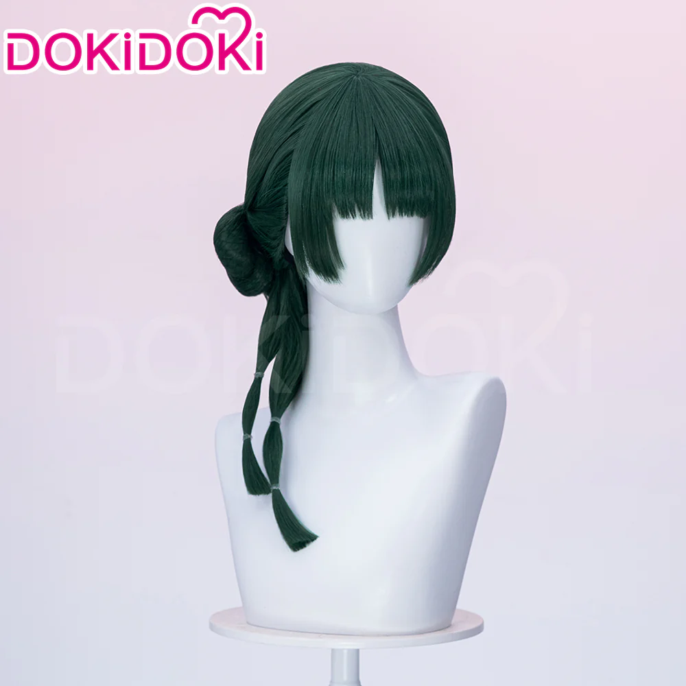 【Partially Ready For Ship】DokiDoki Anime The Apothecary Diaries Cosplay Mao Mao Wig / Bow Clip / Ear Clip Long Straight Green Hair Maomao - Image 14