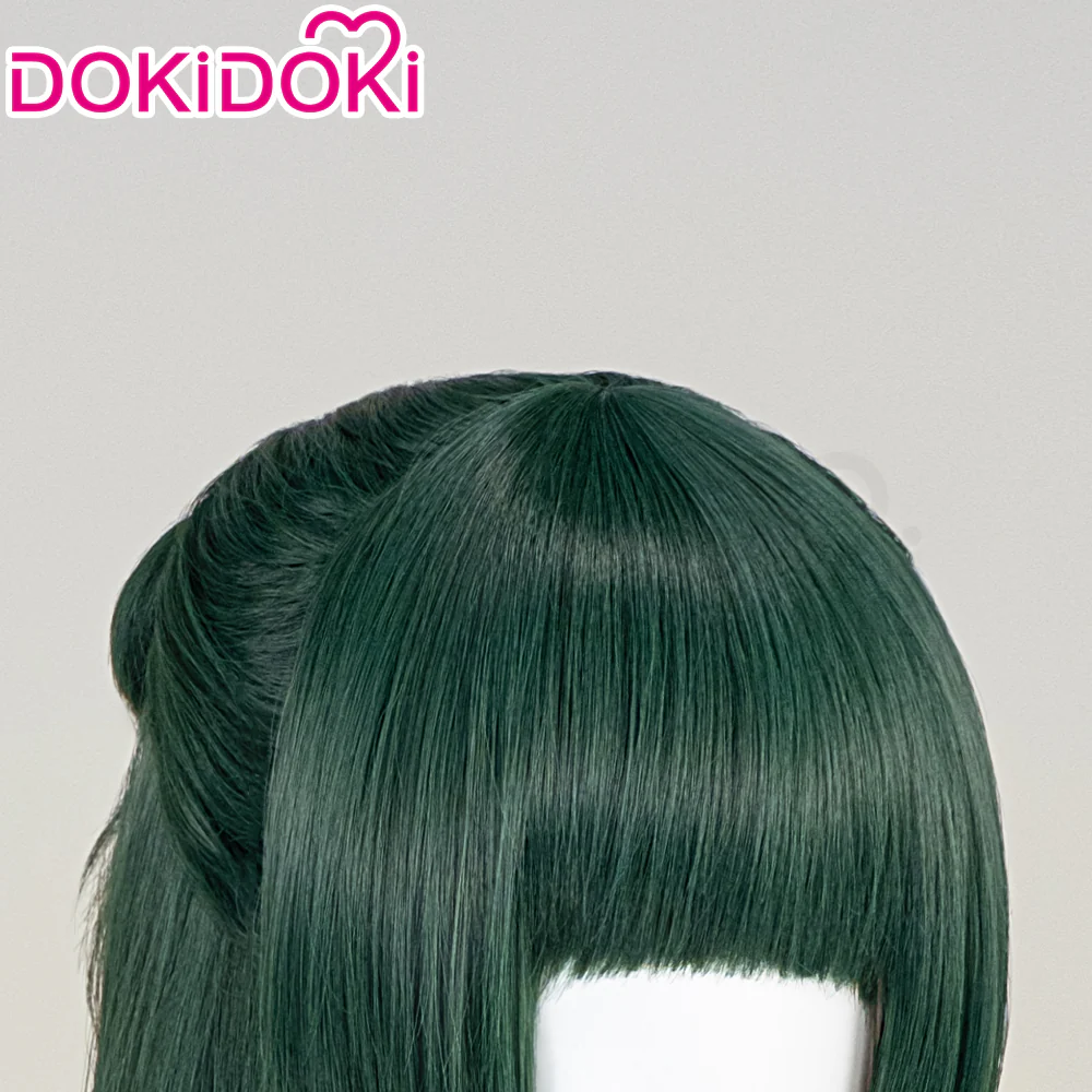 【Partially Ready For Ship】DokiDoki Anime The Apothecary Diaries Cosplay Mao Mao Wig / Bow Clip / Ear Clip Long Straight Green Hair Maomao - Image 4