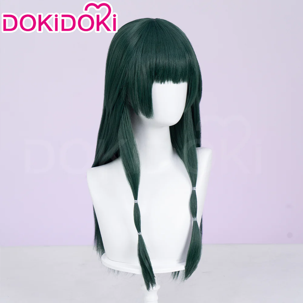 【Partially Ready For Ship】DokiDoki Anime The Apothecary Diaries Cosplay Mao Mao Wig / Bow Clip / Ear Clip Long Straight Green Hair Maomao - Image 7