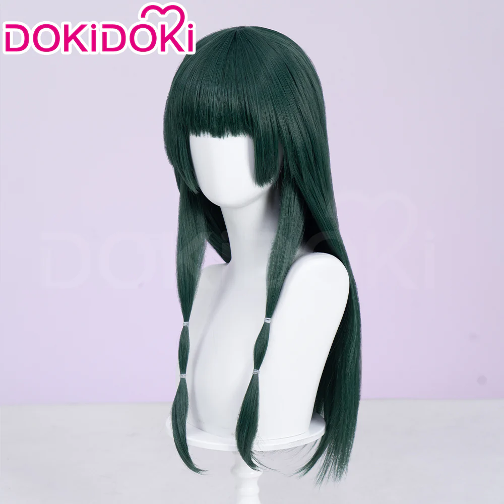 【Partially Ready For Ship】DokiDoki Anime The Apothecary Diaries Cosplay Mao Mao Wig / Bow Clip / Ear Clip Long Straight Green Hair Maomao - Image 8