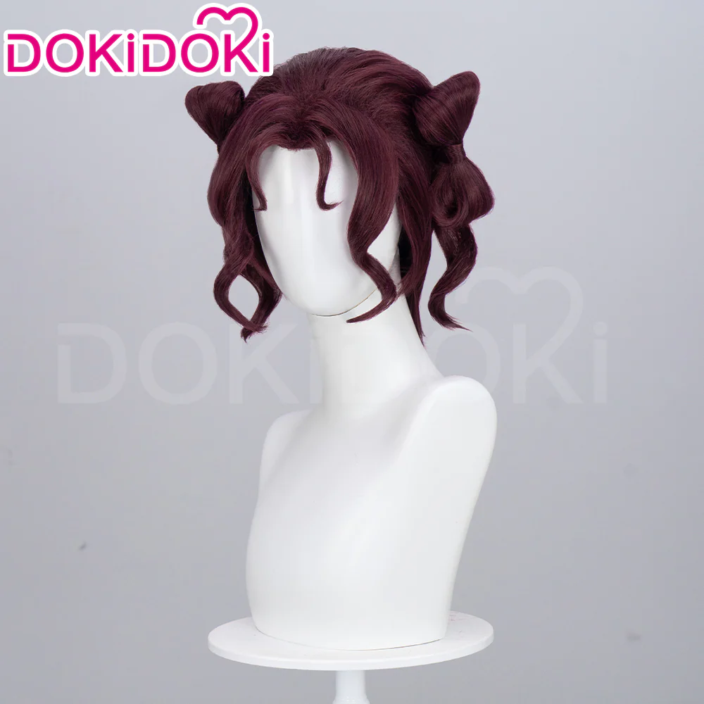 【Ready For Ship】DokiDoki Anime The Apothecary Diaries Cosplay Shisui Wig Short Curly Dark Red Hair - Image 2