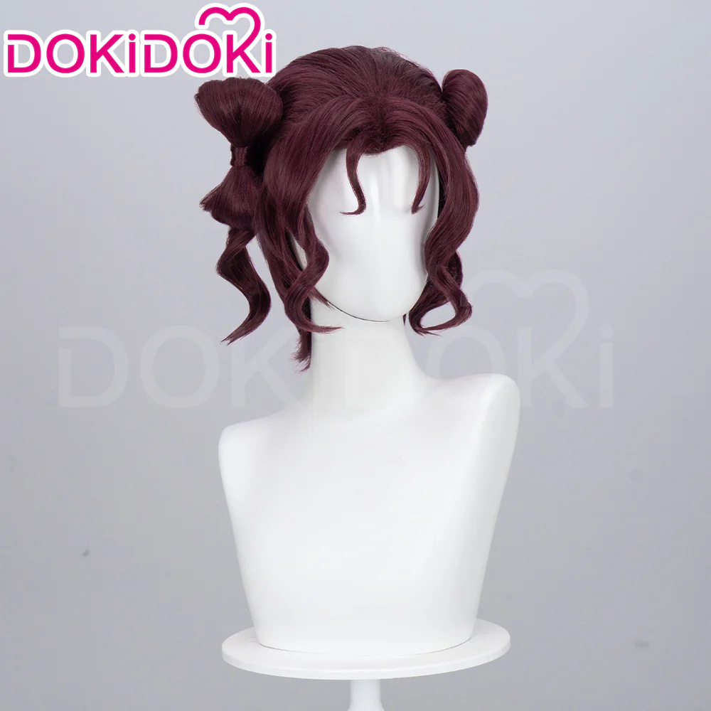 【Ready For Ship】DokiDoki Anime The Apothecary Diaries Cosplay Shisui Wig Short Curly Dark Red Hair - Image 3