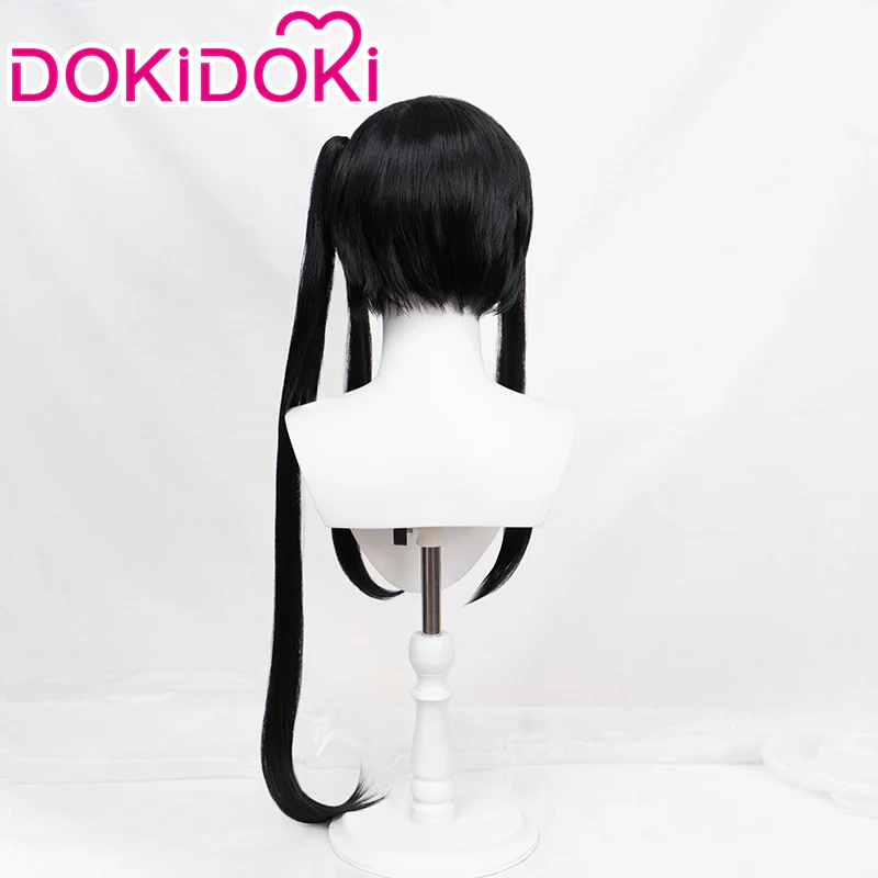 【Ready For Ship】DokiDoki Anime Tian Guan Ci Fu Cosplay Hua Cheng San Lang Ver Wig Heaven Official's Blessing Cosplay Huacheng TGCF Black Long Straight Wig - Image 3
