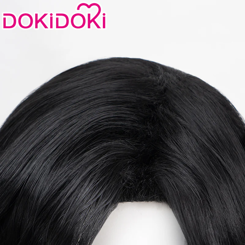 【Ready For Ship】DokiDoki Anime Tian Guan Ci Fu Cosplay Hua Cheng San Lang Ver Wig Heaven Official's Blessing Cosplay Huacheng TGCF Black Long Straight Wig - Image 4