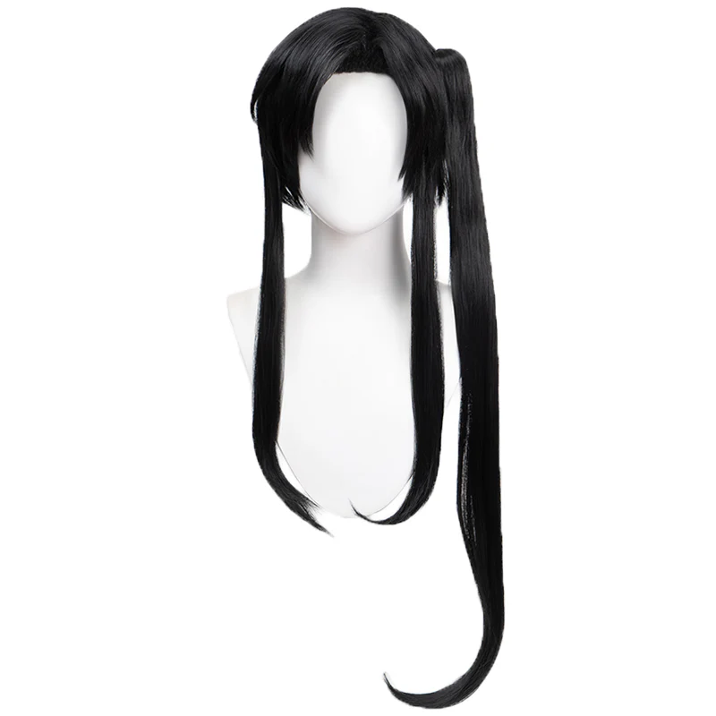 【Ready For Ship】DokiDoki Anime Tian Guan Ci Fu Cosplay Hua Cheng San Lang Ver Wig Heaven Official's Blessing Cosplay Huacheng TGCF Black Long Straight Wig - Image 5