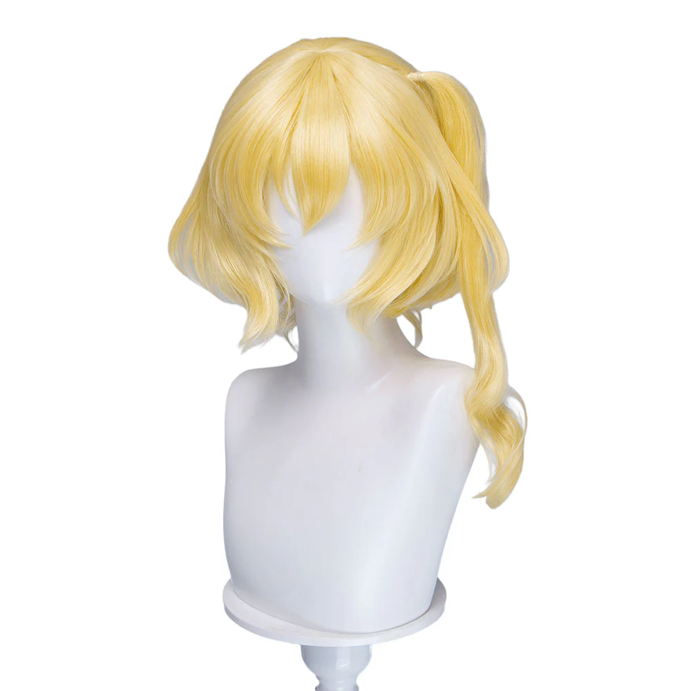 【Ready For Ship】DokiDoki Anime TouHou Project Cosplay Flandre Scarlet Wig Light Yellow Short Hair - Image 2