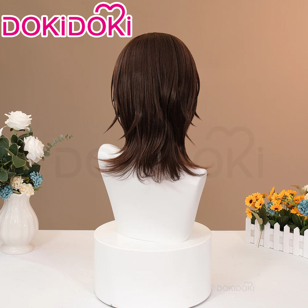 【Ready For Ship】DokiDoki Anime Vampire Knight Cosplay Kaname Kuran Wig Short Straight Brown Hair - Image 3
