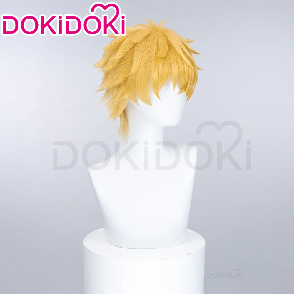 DokiDoki Anime Wind Breaker Cosplay Akihiko Nirei Wig Short Straight Yellow Hair - Image 2