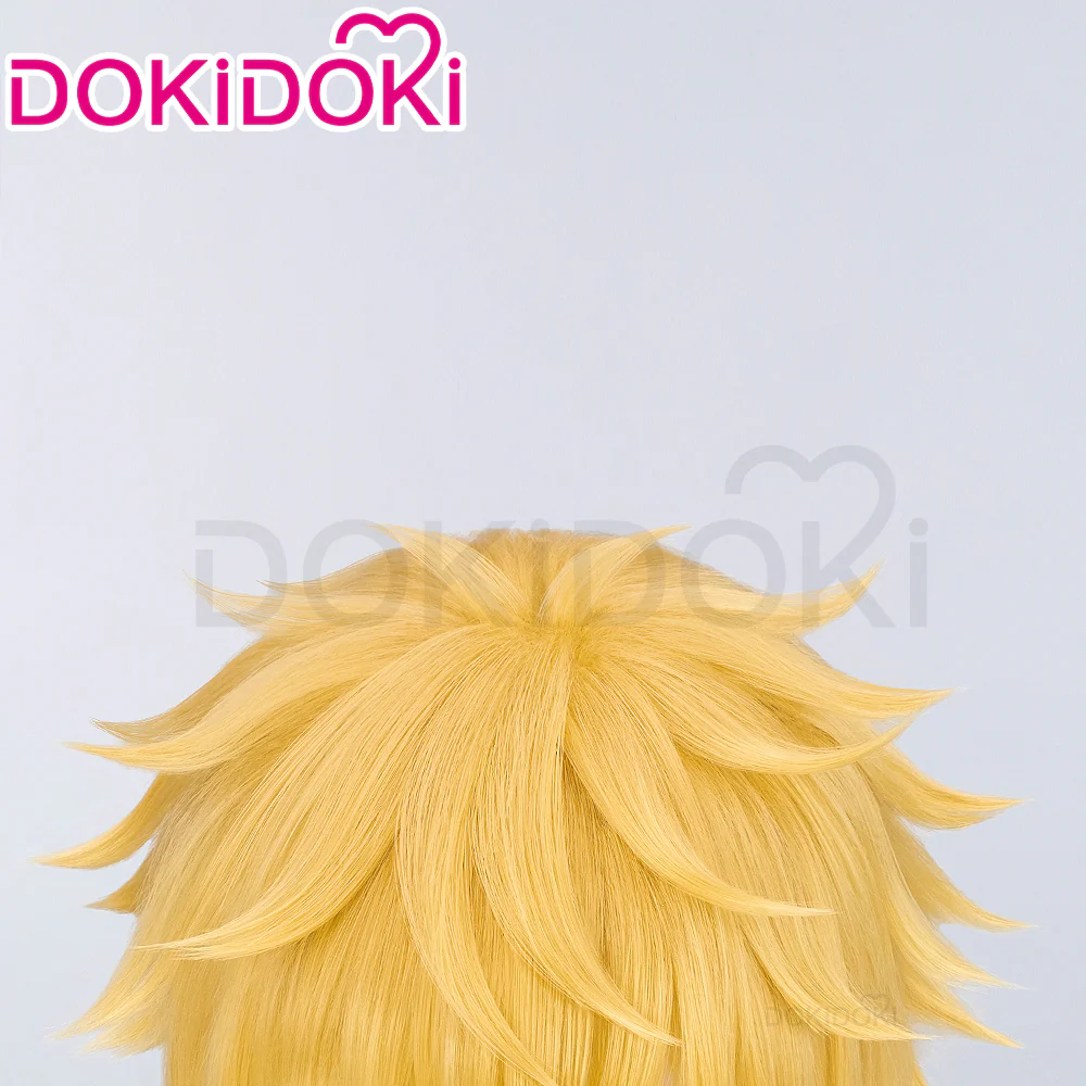 DokiDoki Anime Wind Breaker Cosplay Akihiko Nirei Wig Short Straight Yellow Hair - Image 4