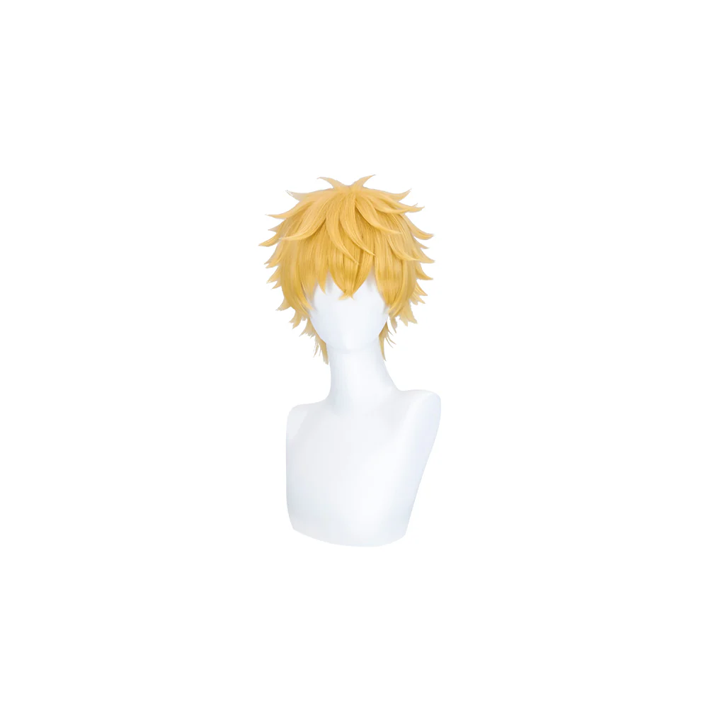 DokiDoki Anime Wind Breaker Cosplay Akihiko Nirei Wig Short Straight Yellow Hair - Image 5
