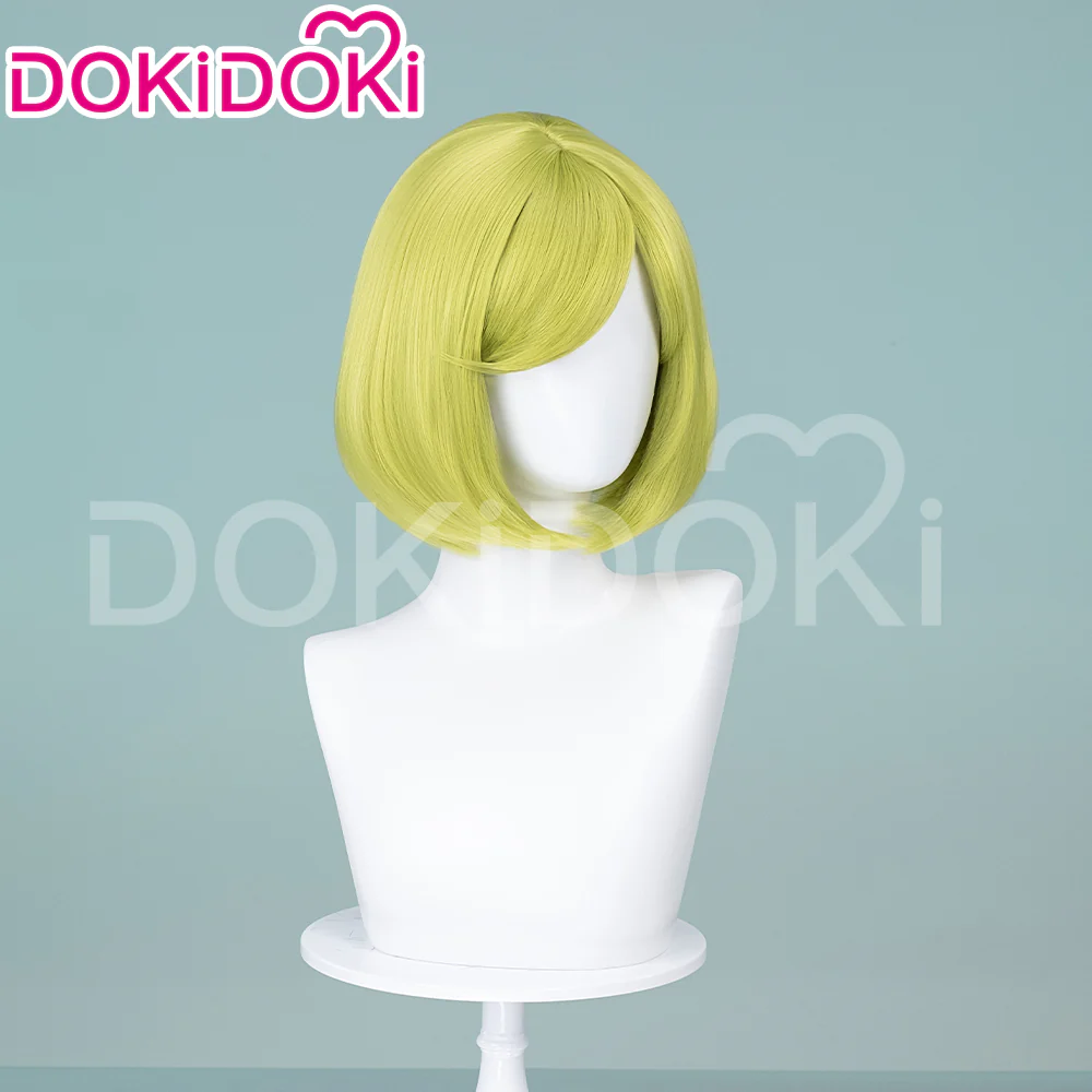【Ready For Ship】DokiDoki Anime Witch Hat Atelier Cosplay Coco Cosplay Wig Short Straight Green - Image 3