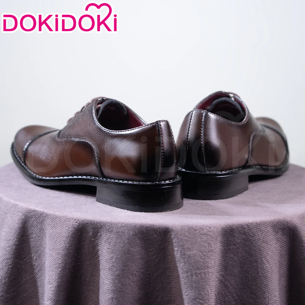 DokiDoki Basic Shoes Classic Brown Leather Cap Toe Oxford Dress Shoes - Image 2