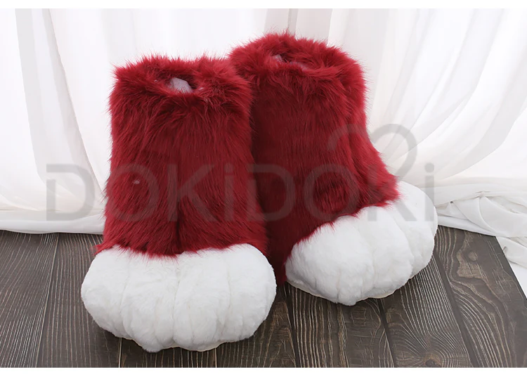 【Partial Ready For Ship】DokiDoki Cosplay Fursuit Animal Feet Beast Foot Furry Shoes Cute Bear Claw Winter - Image 10