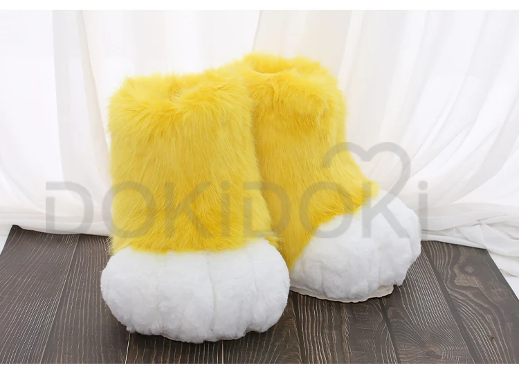 【Partial Ready For Ship】DokiDoki Cosplay Fursuit Animal Feet Beast Foot Furry Shoes Cute Bear Claw Winter - Image 11