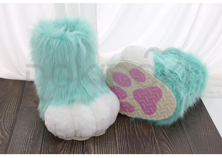 【Partial Ready For Ship】DokiDoki Cosplay Fursuit Animal Feet Beast Foot Furry Shoes Cute Bear Claw Winter - Image 13