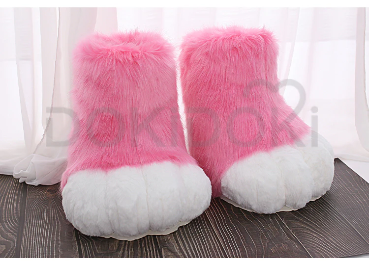 【Partial Ready For Ship】DokiDoki Cosplay Fursuit Animal Feet Beast Foot Furry Shoes Cute Bear Claw Winter - Image 16