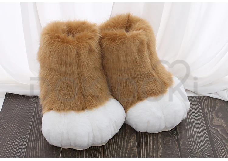 【Partial Ready For Ship】DokiDoki Cosplay Fursuit Animal Feet Beast Foot Furry Shoes Cute Bear Claw Winter - Image 6