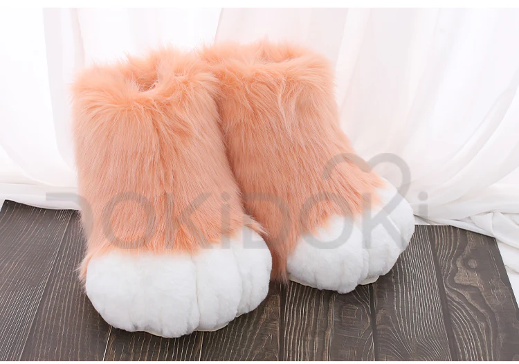 【Partial Ready For Ship】DokiDoki Cosplay Fursuit Animal Feet Beast Foot Furry Shoes Cute Bear Claw Winter - Image 7