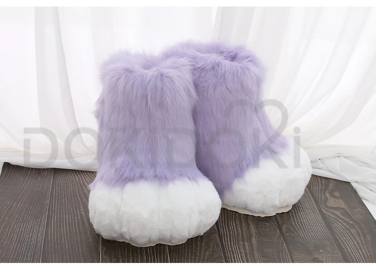 【Partial Ready For Ship】DokiDoki Cosplay Fursuit Animal Feet Beast Foot Furry Shoes Cute Bear Claw Winter - Image 8
