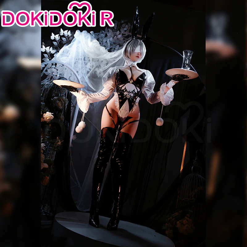 【 Ready For Ship】DokiDoki-R Cosplay Game Cosplay Bunny Girl - Image 3
