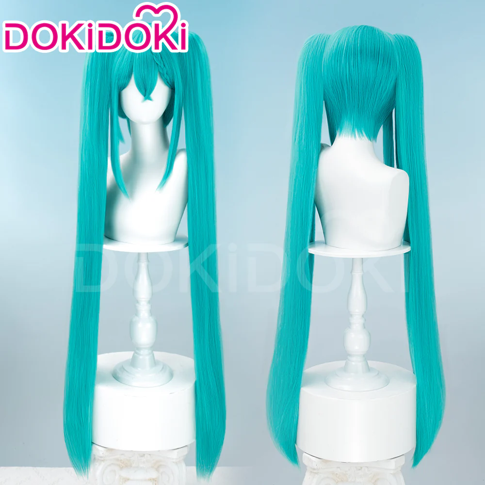 【Ready For Ship】DokiDoki Cosplay Wig 2023 Racing Suits Style Long Straight Blue Hair