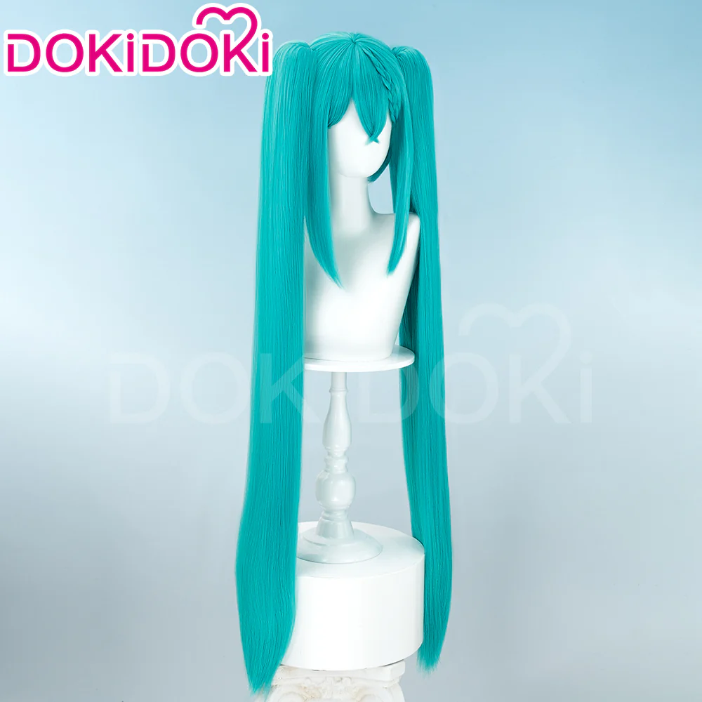 【Ready For Ship】DokiDoki Cosplay Wig 2023 Racing Suits Style Long Straight Blue Hair - Image 3