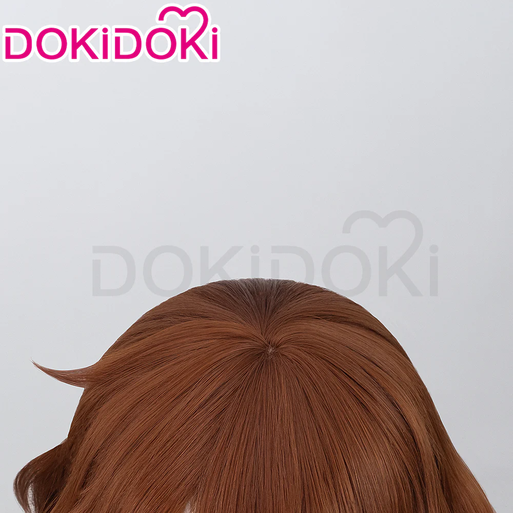 【Ready For Ship】DokiDoki Game Anime Sound! Euphonium Cosplay Oumae Kumiko Wig Short Curly Brown Hair - Image 4
