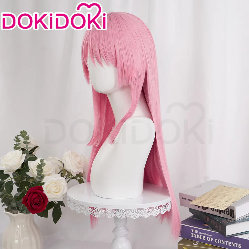 【Ready For Ship】DokiDoki Game BanG Dream Cosplay Chihaya Anon Wig Long Straight Pink Hair Garupa - Image 2