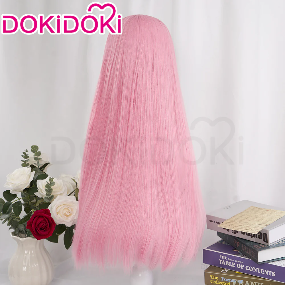 【Ready For Ship】DokiDoki Game BanG Dream Cosplay Chihaya Anon Wig Long Straight Pink Hair Garupa - Image 3