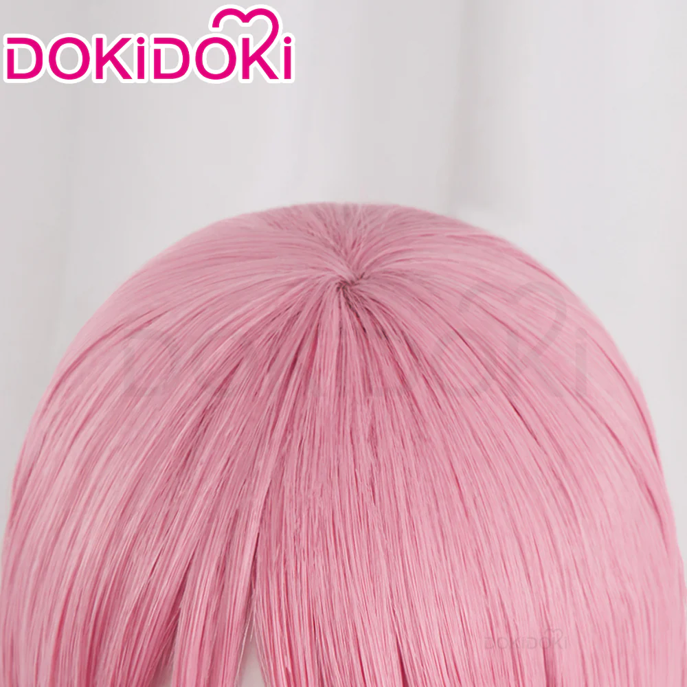 【Ready For Ship】DokiDoki Game BanG Dream Cosplay Chihaya Anon Wig Long Straight Pink Hair Garupa - Image 4