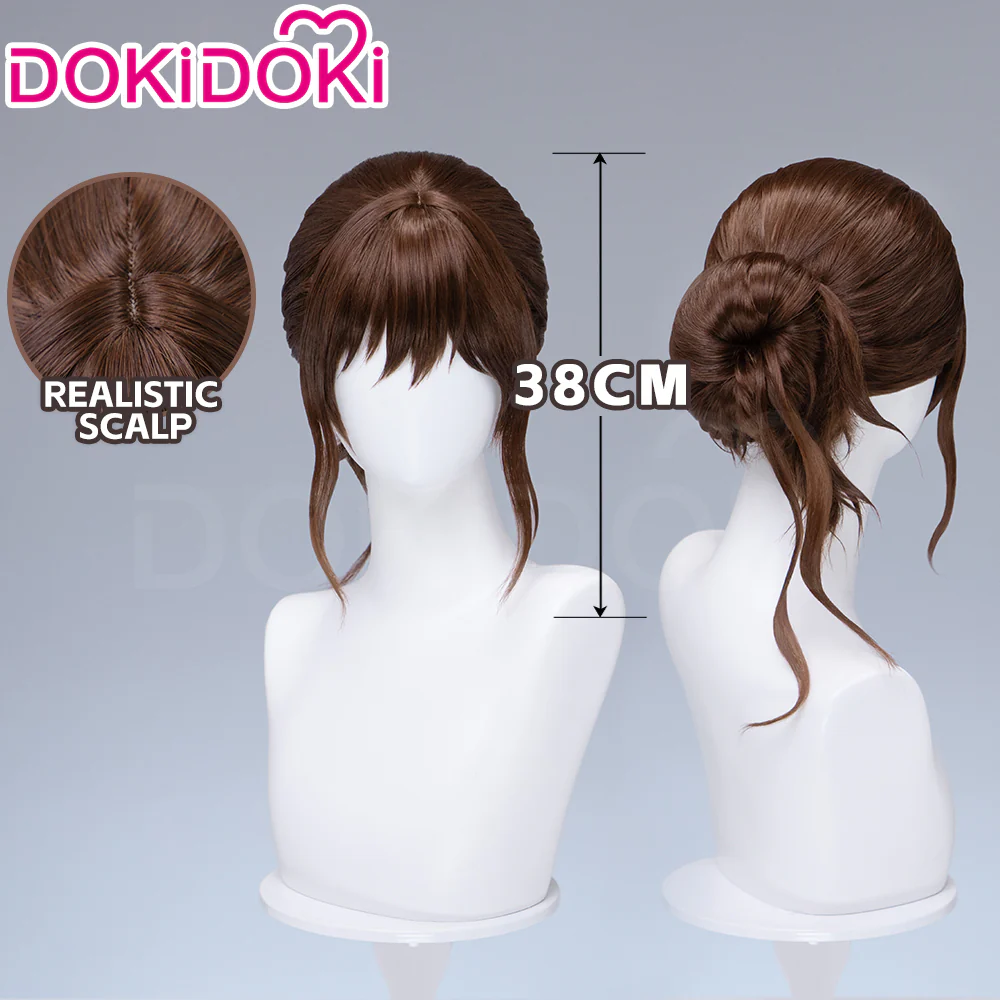 【Ready For Ship】DokiDoki Game Clair Obscur: Expedition 33 Copslay Sciel Wig Short Curly Brown Hair Buns