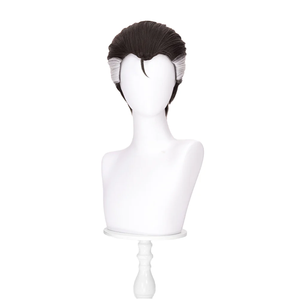 【Ready For Ship】DokiDoki Game Cosplay Men Wig Black Accent Dyeing - Image 7