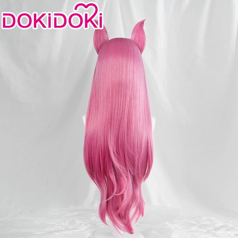 【Ready For Ship】DokiDoki Game Cosplay Pink Long Ponytail Cute - Image 2