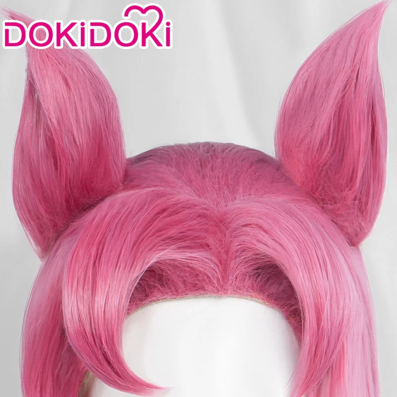 【Ready For Ship】DokiDoki Game Cosplay Pink Long Ponytail Cute - Image 3