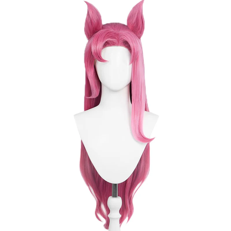 【Ready For Ship】DokiDoki Game Cosplay Pink Long Ponytail Cute - Image 4