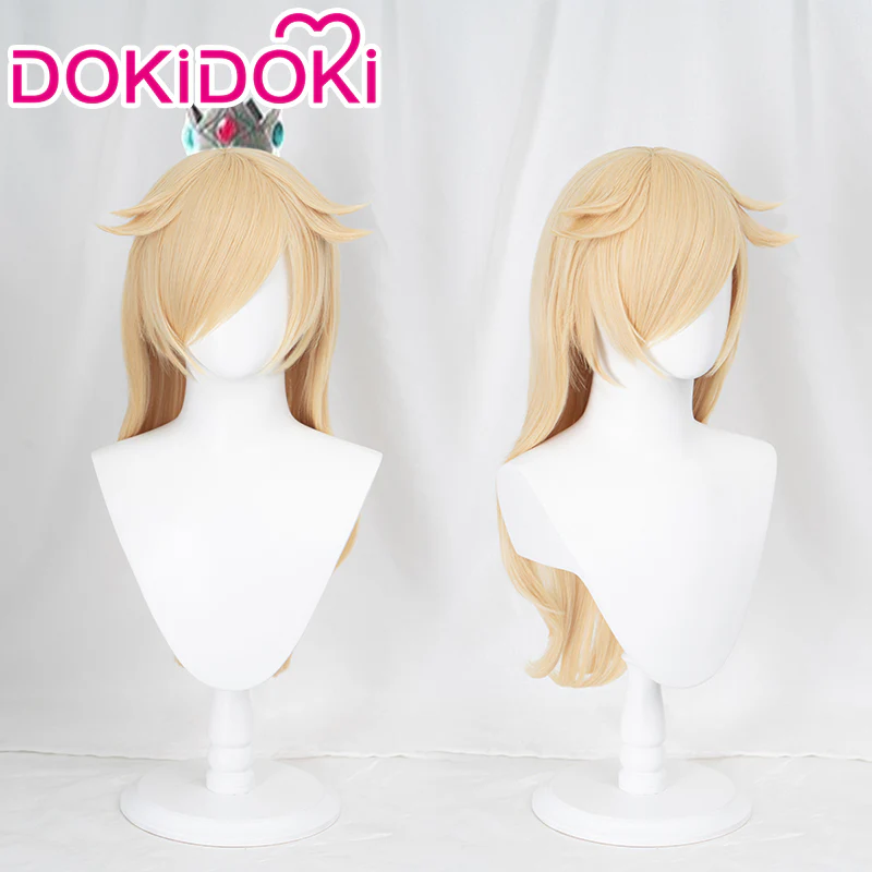 【Ready For Ship】【Pre Crimped】DokiDoki Game Cosplay Princess Wig Long Blonde Curly Hair - Image 2