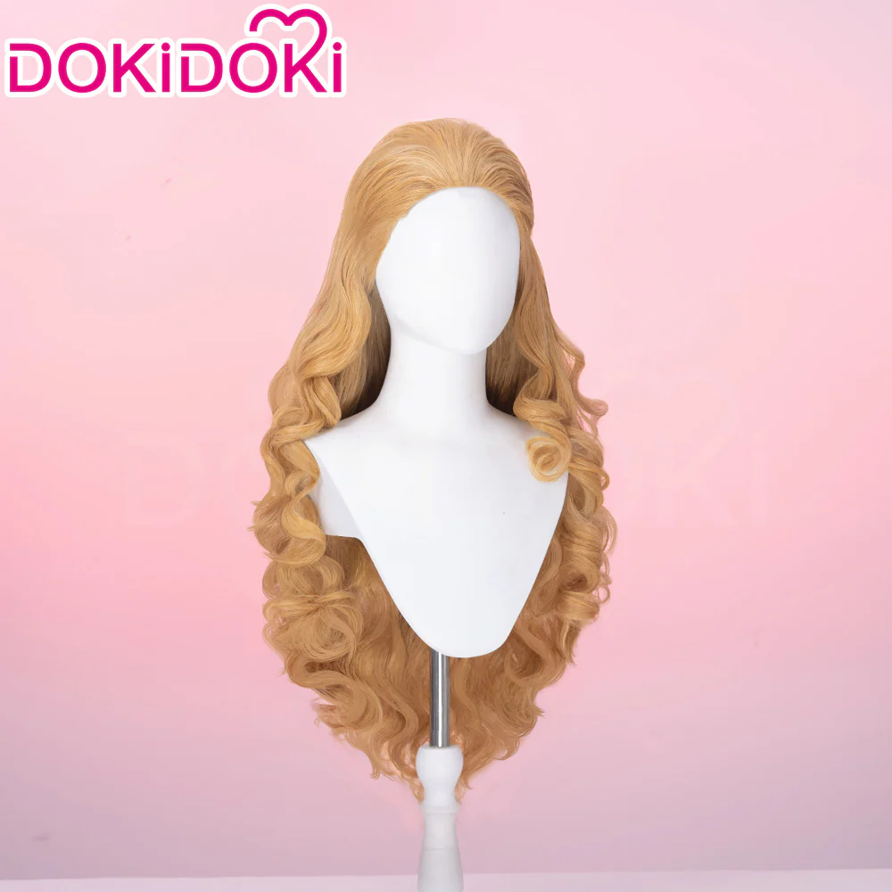 【Ready For Ship】Dokidoki Game Cosplay Woman Wig Long Curly Scarlet Red Orange Wig - Image 9