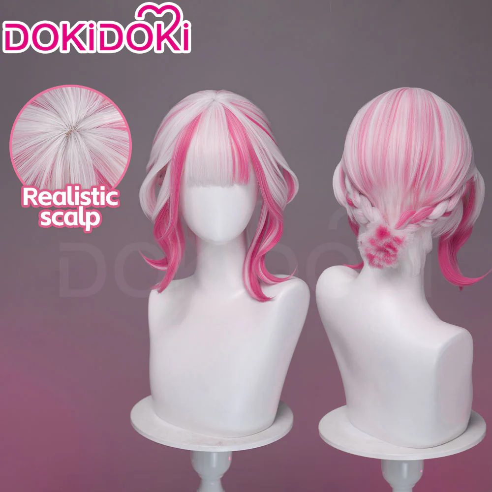 【Partially Ready For Ship】DokiDoki Game Cosplay Woman Wig Long Straight Black Purple Vengeance Skin Blood Kariudo Daring Daifuku - Image 17