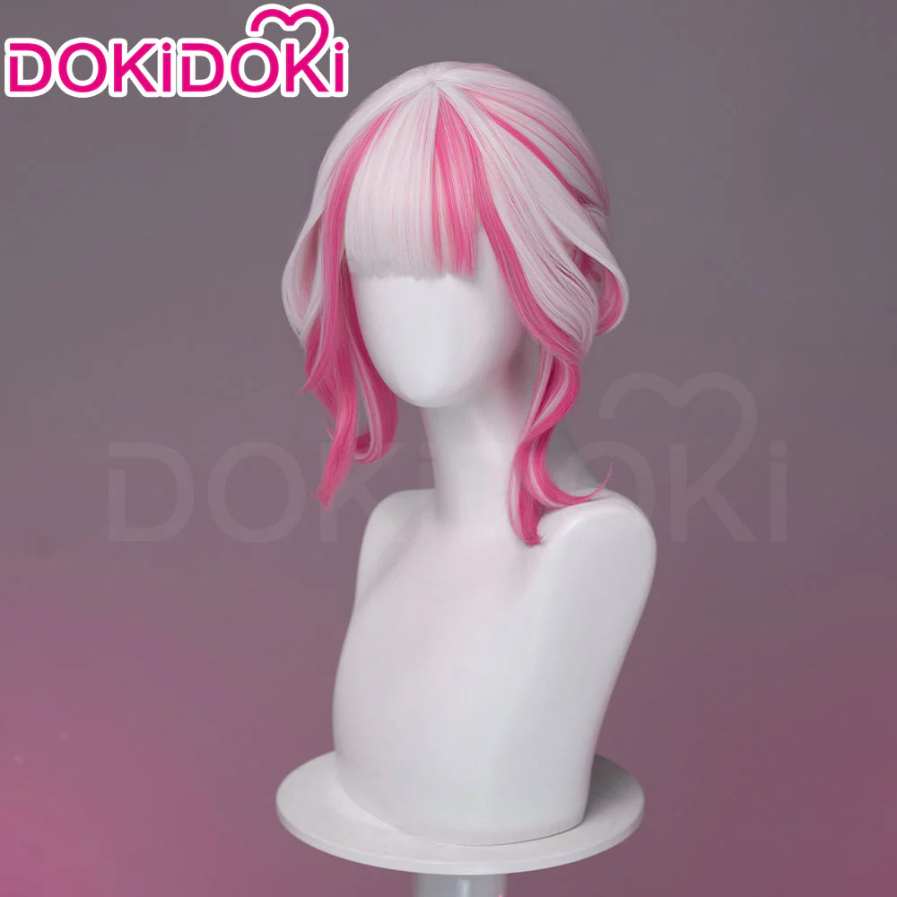 【Partially Ready For Ship】DokiDoki Game Cosplay Woman Wig Long Straight Black Purple Vengeance Skin Blood Kariudo Daring Daifuku - Image 18
