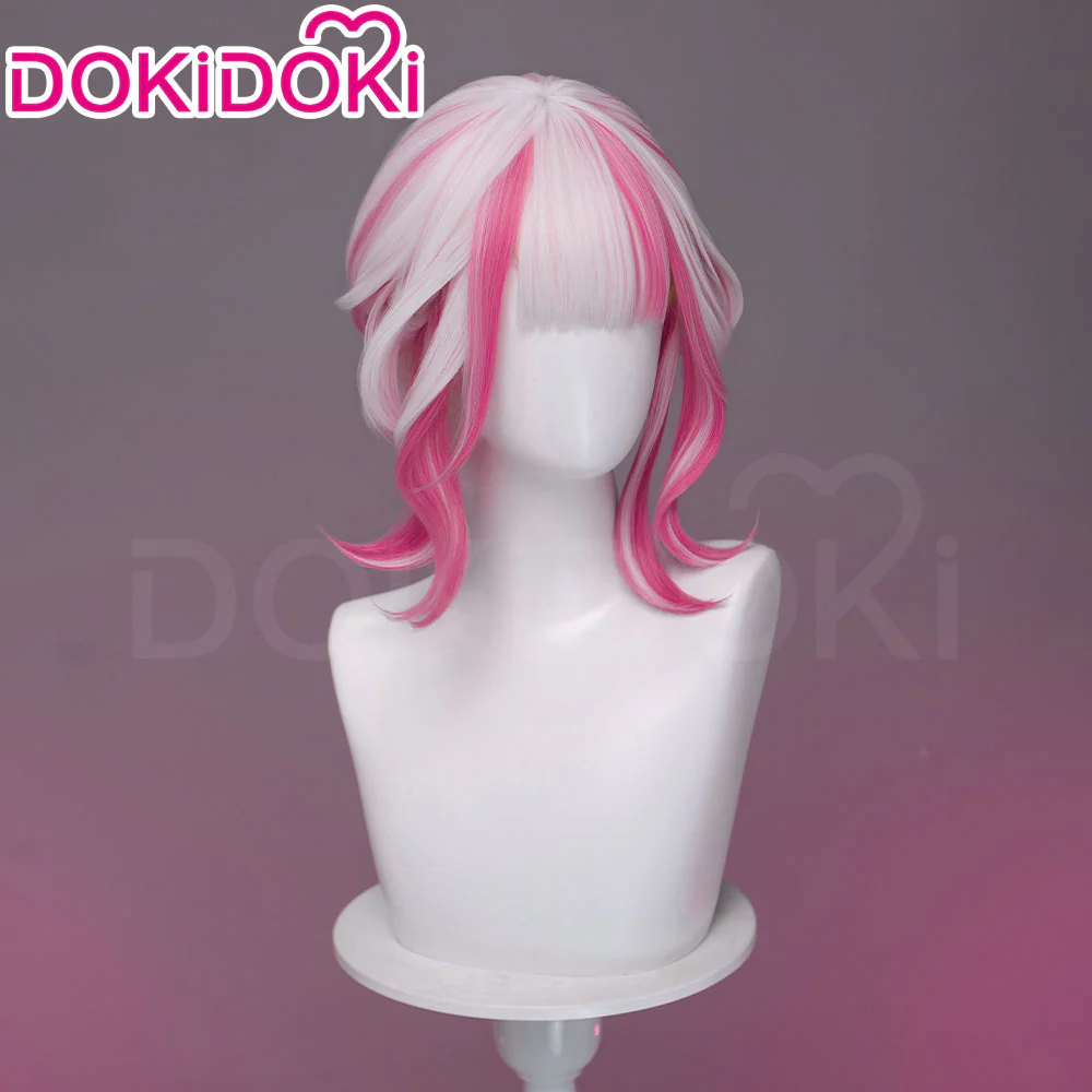 【Partially Ready For Ship】DokiDoki Game Cosplay Woman Wig Long Straight Black Purple Vengeance Skin Blood Kariudo Daring Daifuku - Image 19