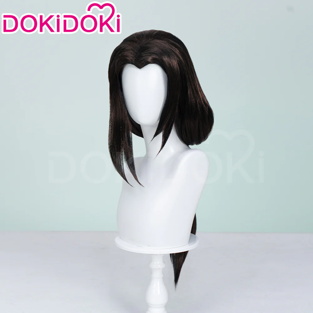 【Ready For Ship】Dokidoki Game Cosplay Woman Wig Long Straight Black Wig Hair Bundle Ponytail - Image 3