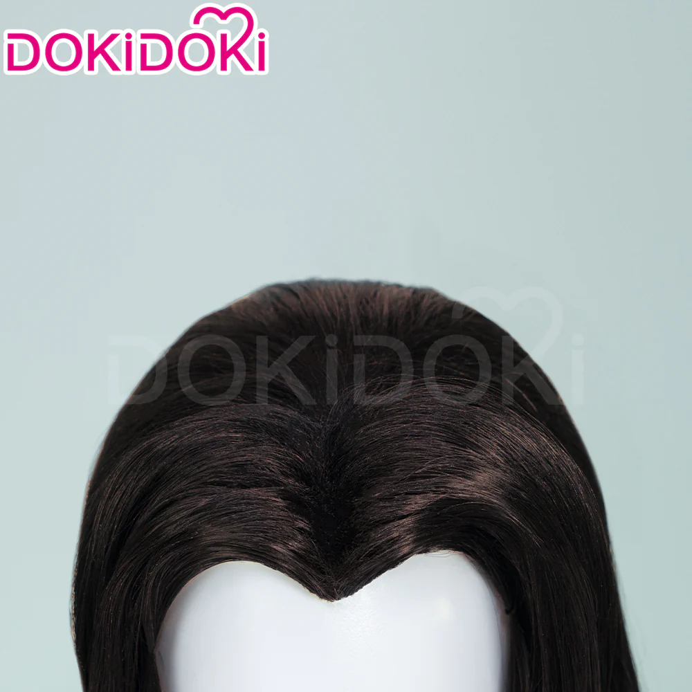 【Ready For Ship】Dokidoki Game Cosplay Woman Wig Long Straight Black Wig Hair Bundle Ponytail - Image 4
