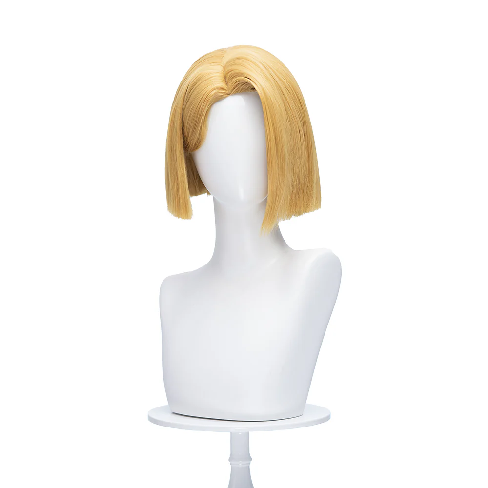 【Ready For Ship】DokiDoki Game Cosplay Woman Wig Short Straight Blond Hair - Image 5